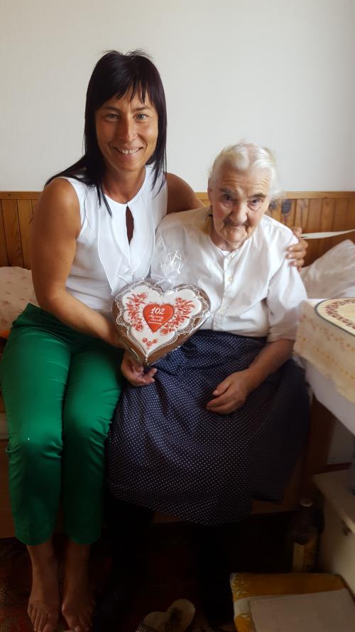 102-ročná jubilantka